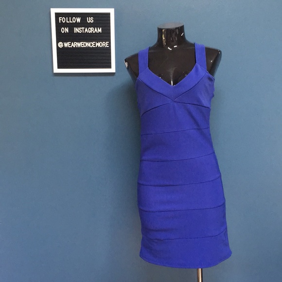 Cut Out Back Body Con Dress - Picture 1 of 6